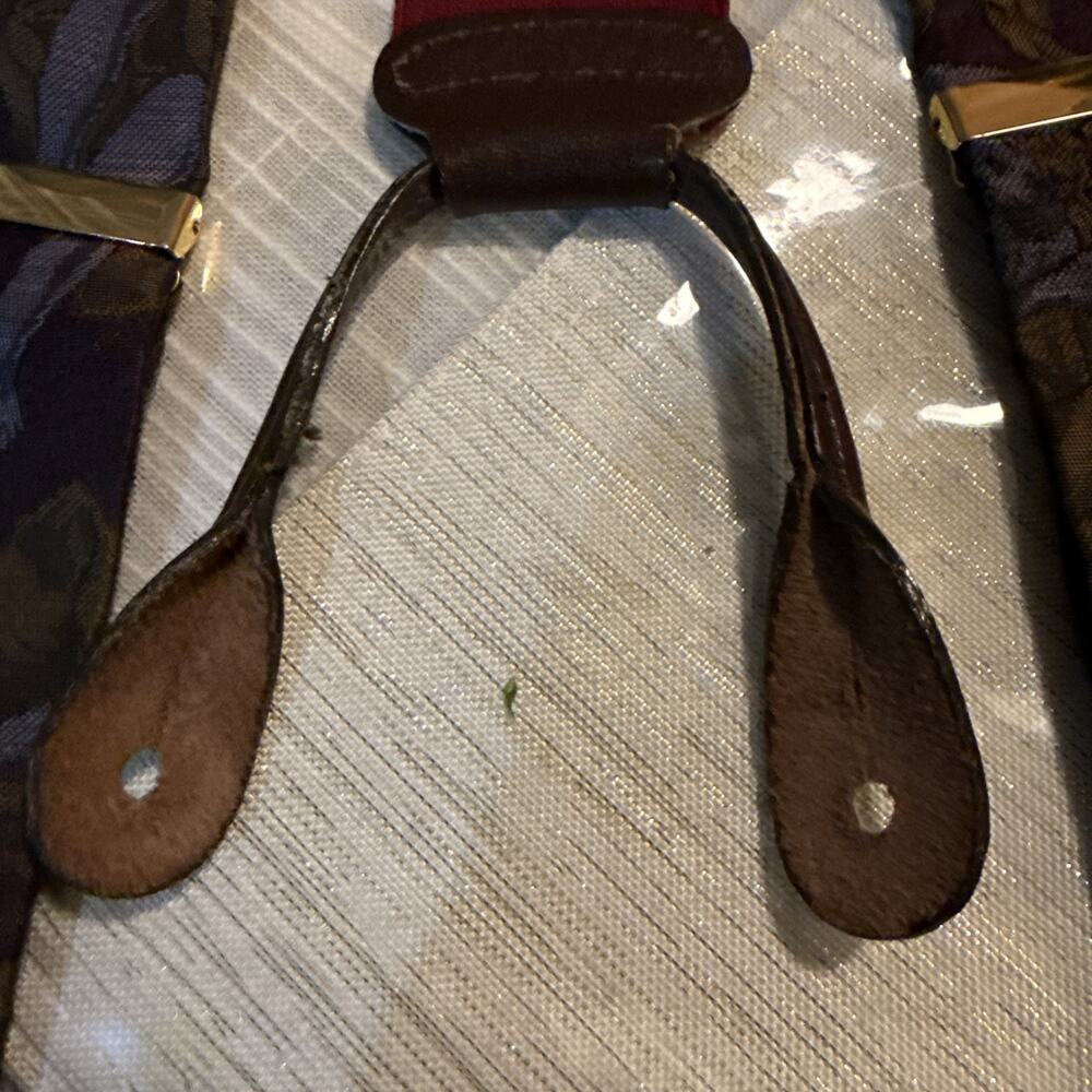 Trafalgar Limited Edition Men Silk suspenders braces Saint Angel - Picture 4 of 12